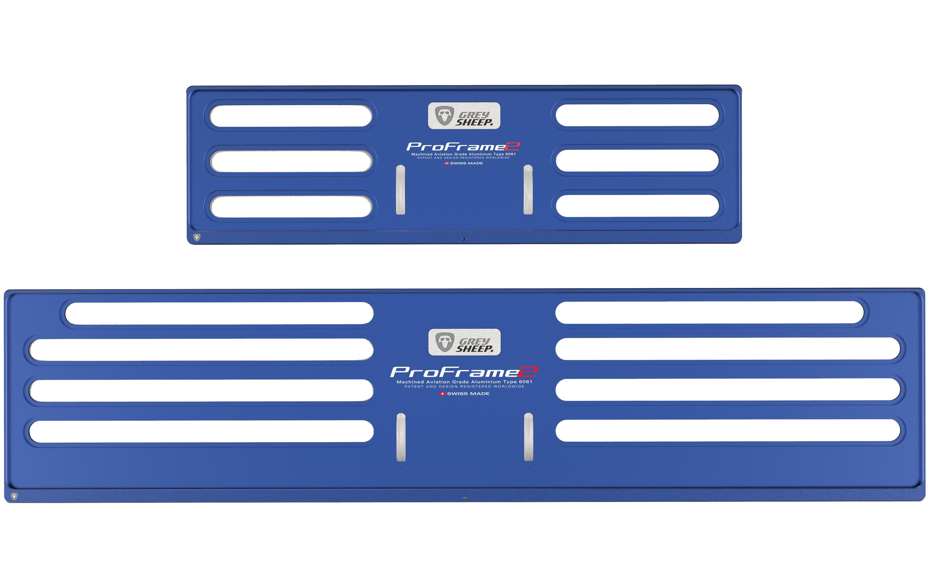 GREY SHEEP. Kennzeichenhalterset ProFrame 2, KFZ-lang, Deep Sea Blue GREY SHEEP. Kennzeichenhalterset ProFrame 2, KFZ-lang, Deep Sea Blue