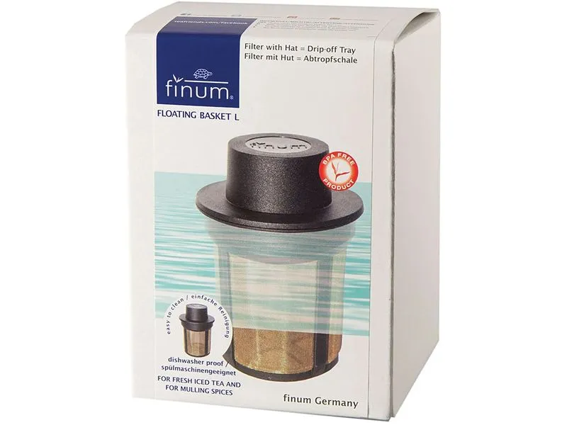 Finum Teefilter-System Floating Basket L Schwarz