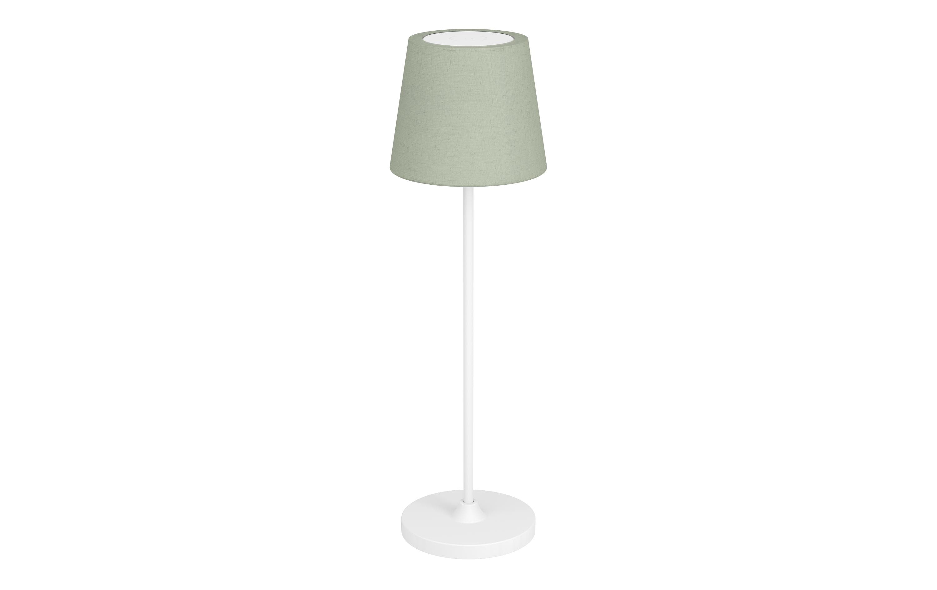 EGLO Leuchten Tischleuchte Leonero Akku H:340 LED-CCT Touch Grün/Weiss