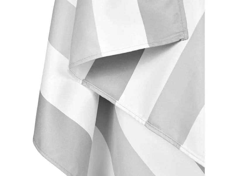 Dock & Bay Strandtuch Cabana 200 cm x 90 cm, Grau, Weiss