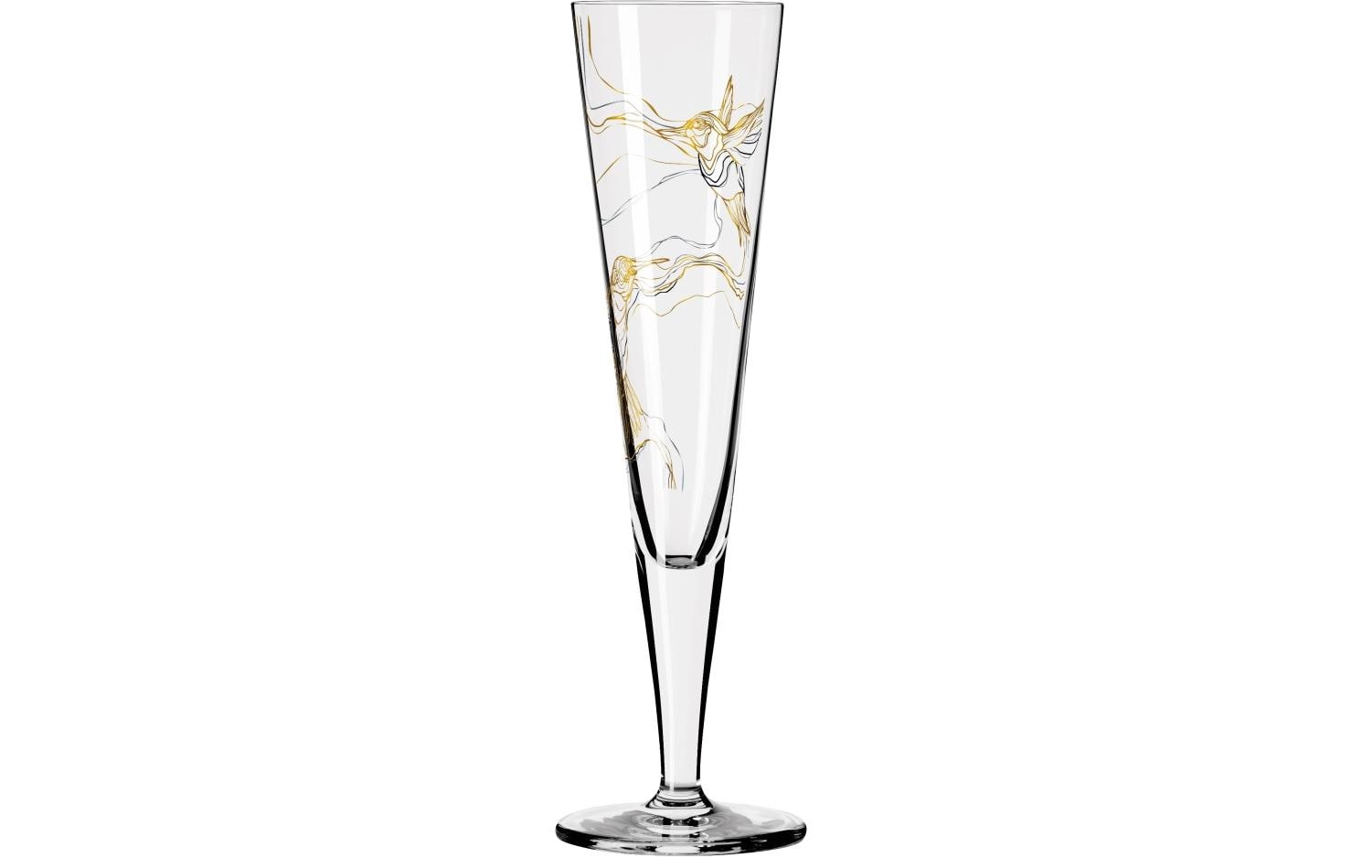 Ritzenhoff Champagnerglas Goldnacht No. 8 - Marvin Benzoni 205 ml