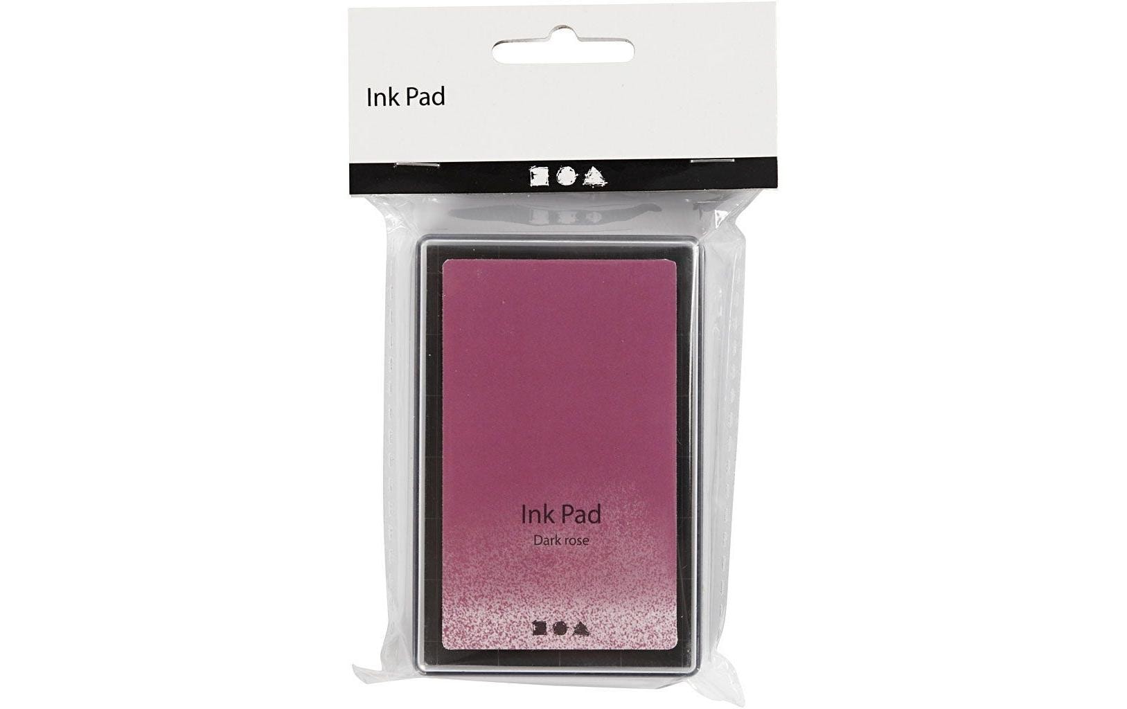 Creativ Company Stempelkissen Ink Pad, 9 x 6 x 2 cm Dunkelrosa