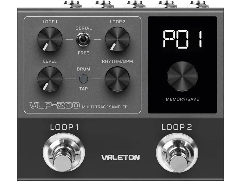 Valeton VLP-200 Multitrack-Sampler Dual Looper