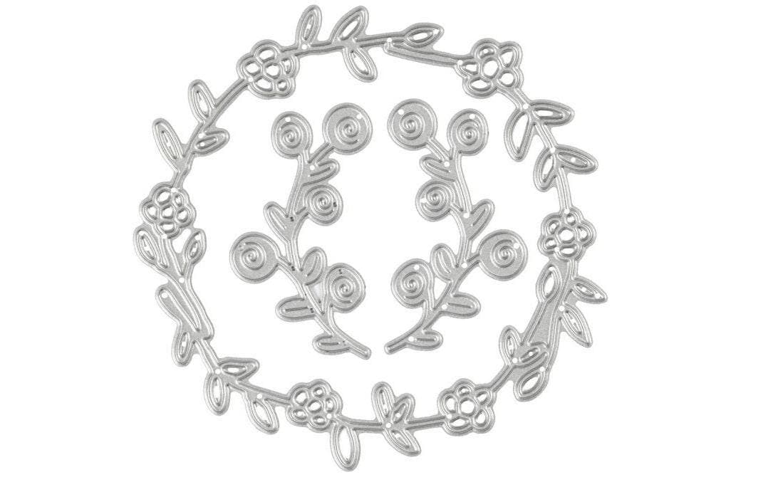 Creativ Company Stanzschablone 10.2 x 10 cm, Blumenkranz Creativ Company Stanzschablone 10.2 x 10 cm, Blumenkranz