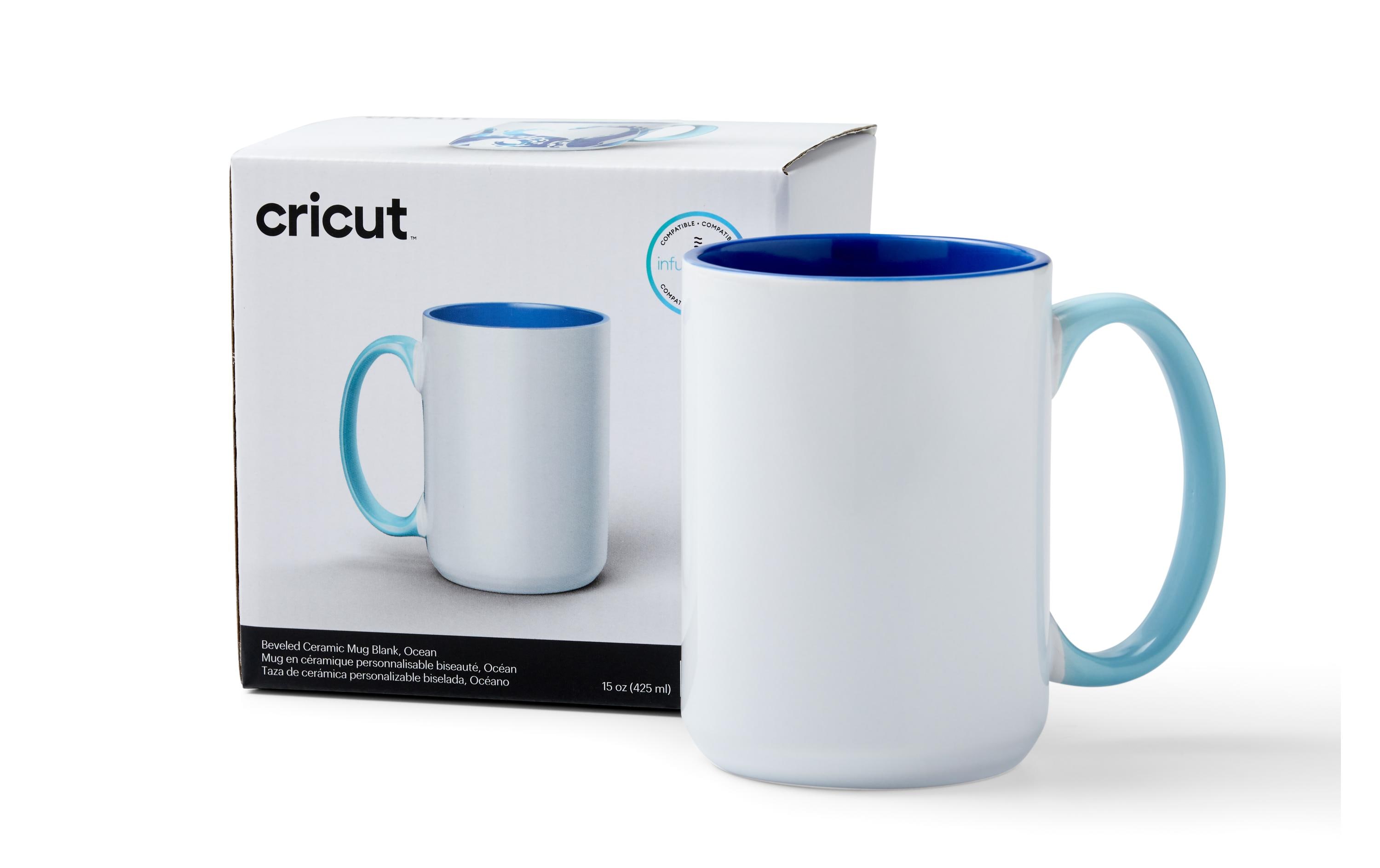 Cricut Tasse Infusible Ink Ocean 425 ml, Weiss/Blau
