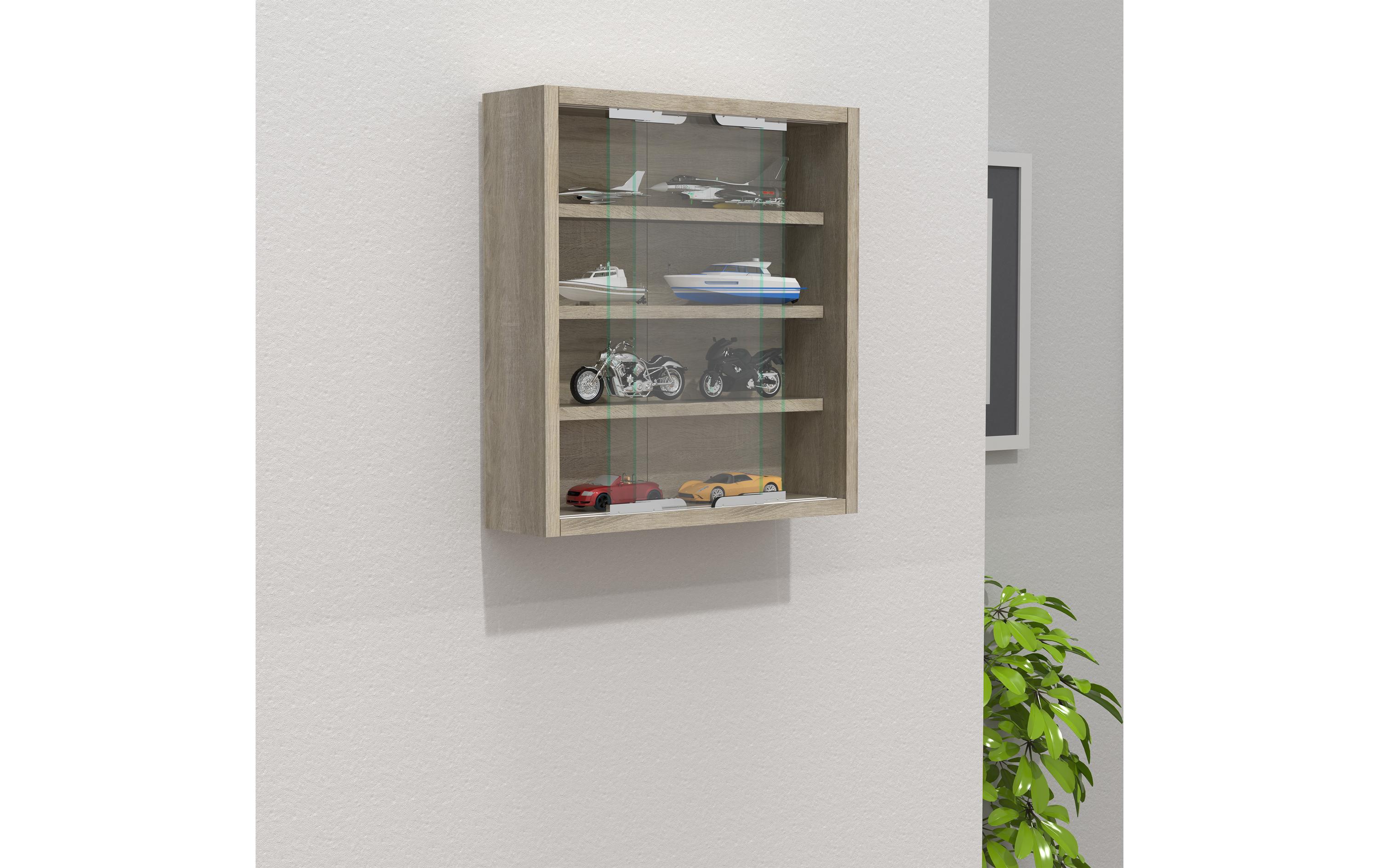 VCM Vitrine Agisa S 37 x 40 cm, Eiche