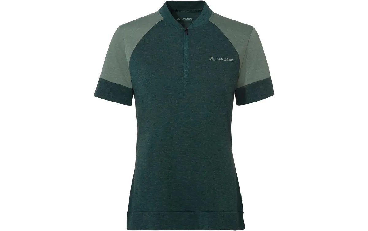 VAUDE Damen T-Shirt Wo Altissimo Q-Zip deep pond Grün, Grösse 44 VAUDE Damen T-Shirt Wo Altissimo Q-Zip deep pond Grün, Grösse 44