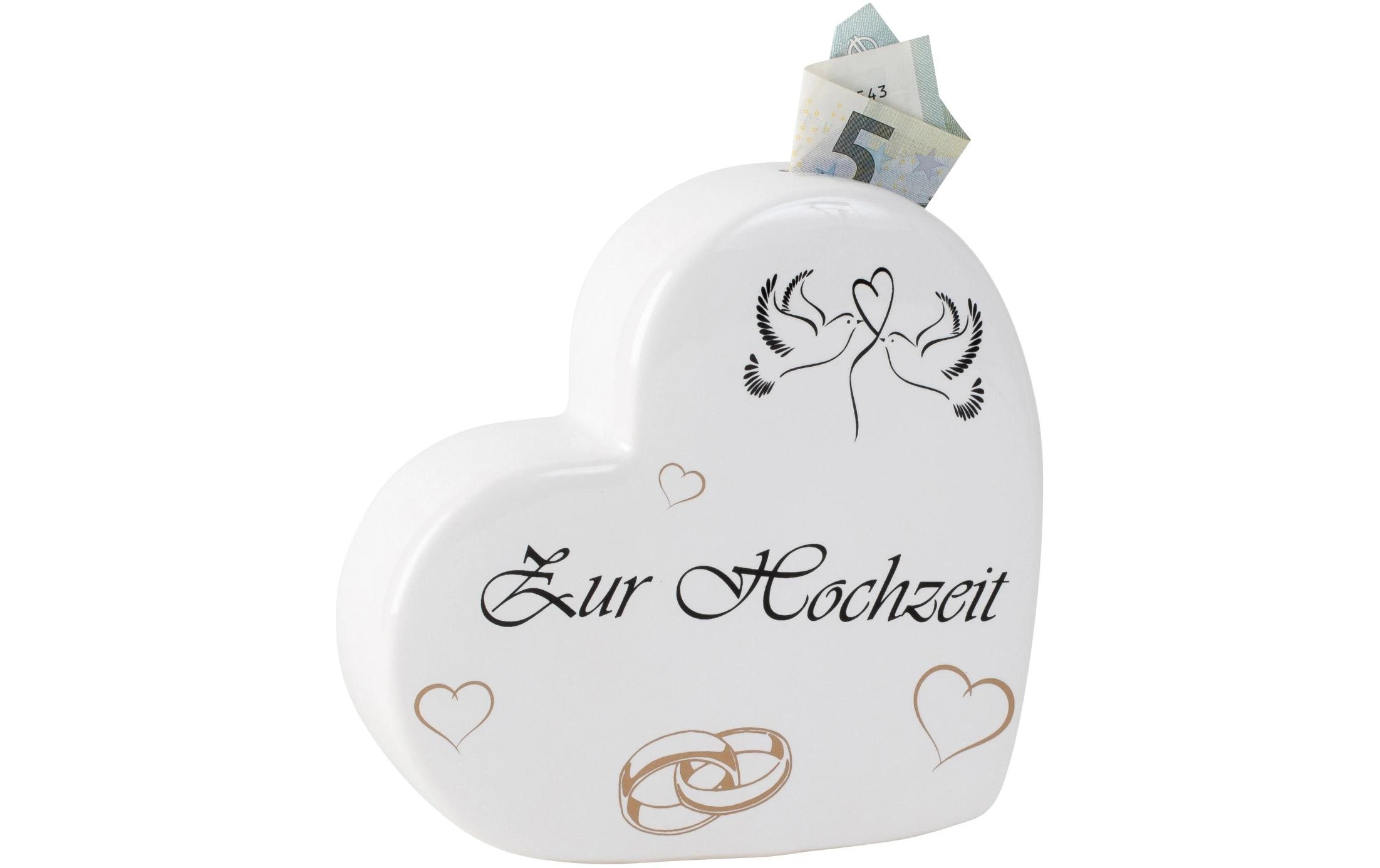 Trendcompany Spardose Hochzeit Herz
