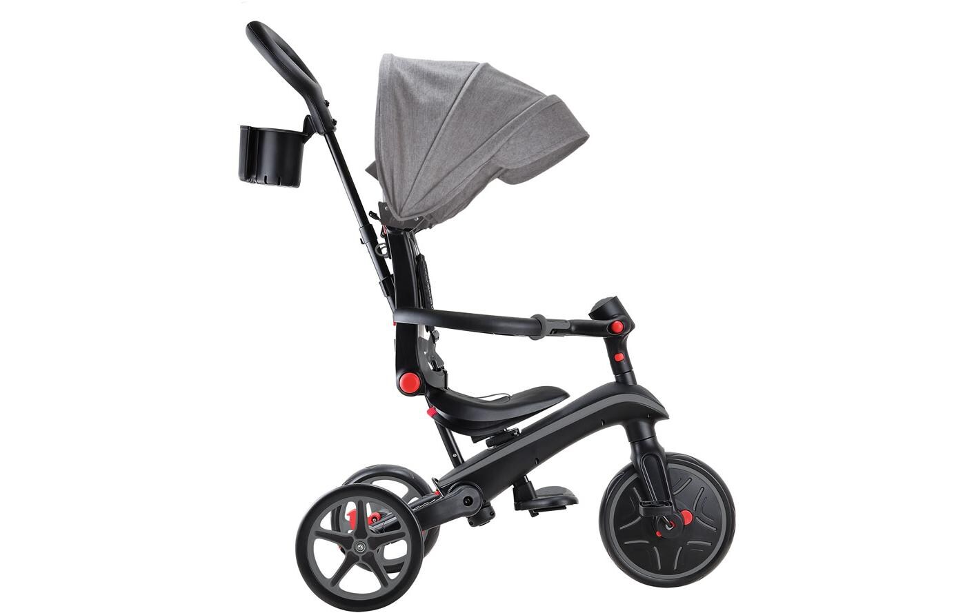 GLOBBER Trike Explorer Foldable 4 in 1, Schwarz/Grau GLOBBER Trike Explorer Foldable 4 in 1, Schwarz/Grau