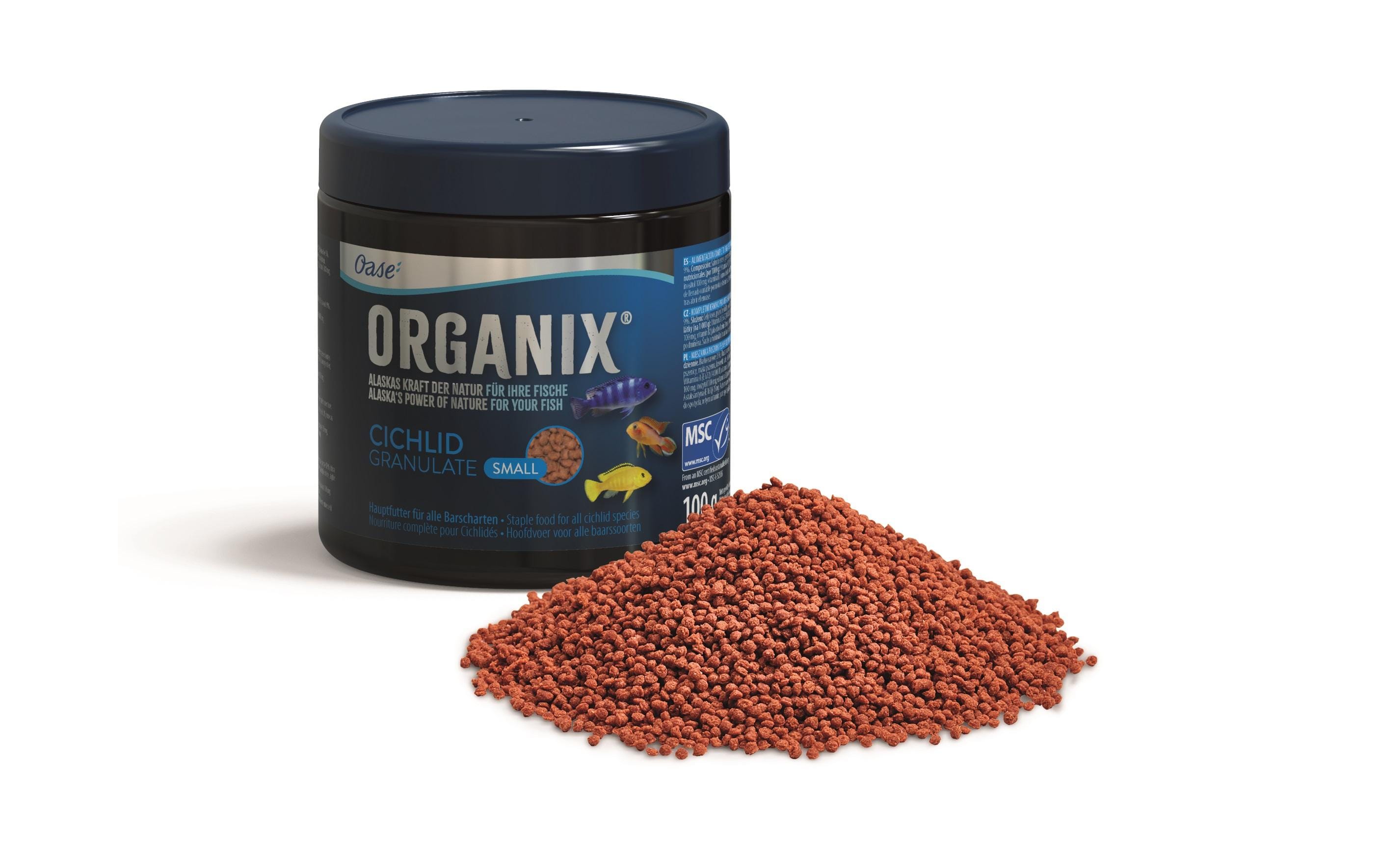 OASE Cichlidfutter Organix Granulate S, 100 g