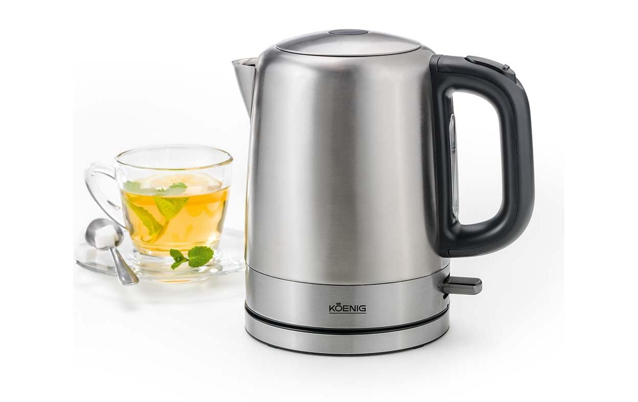 Koenig Wasserkocher Steel Line 1 l, Silber