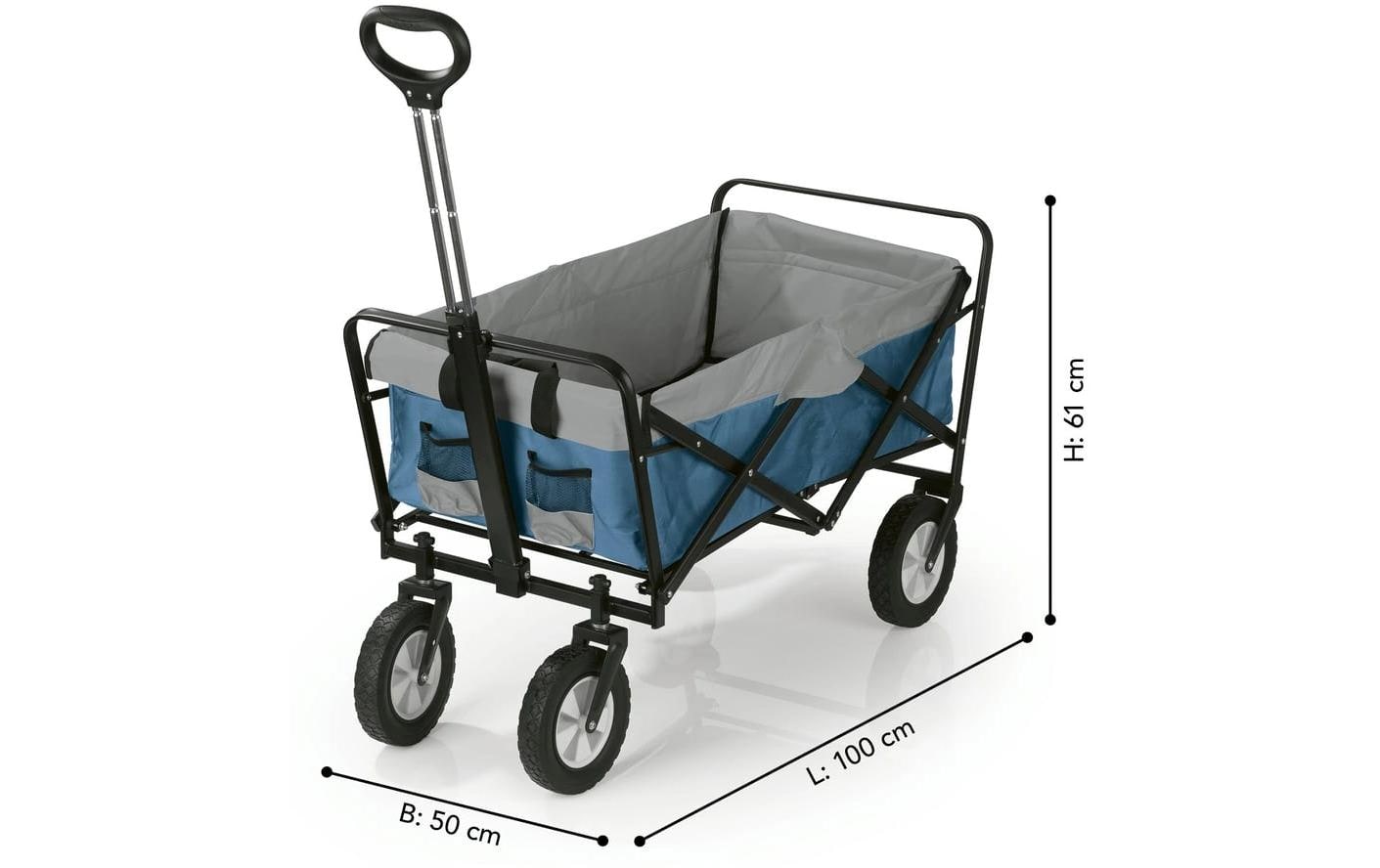 EASYmaxx Bollerwagen 100 x 50 x 61 cm