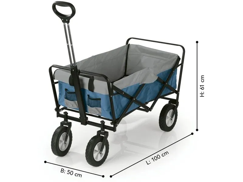 EASYmaxx Bollerwagen 100 x 50 x 61 cm EASYmaxx Bollerwagen 100 x 50 x 61 cm