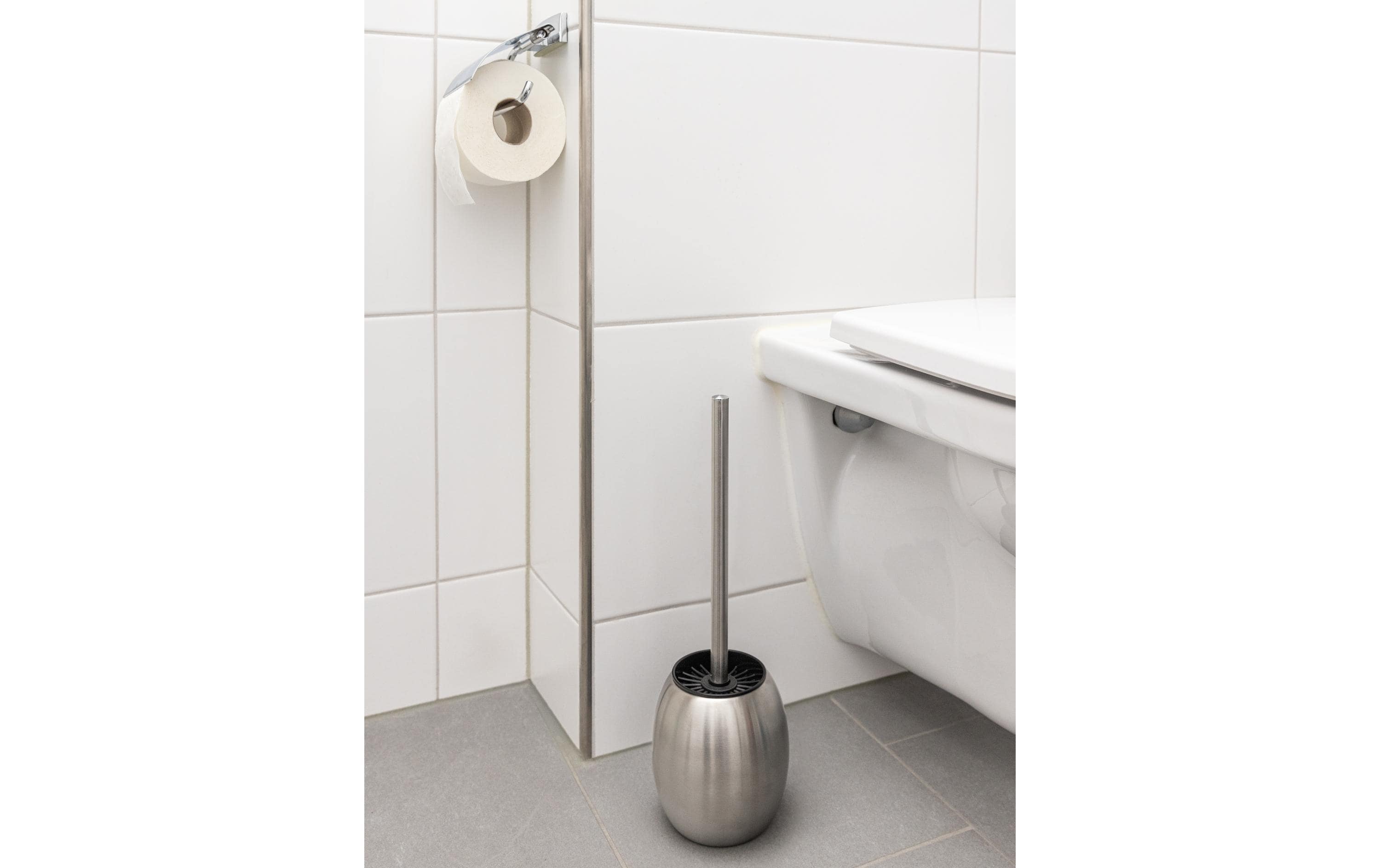 COCON Toilettenbürste mit Gummikopf Edelstahl