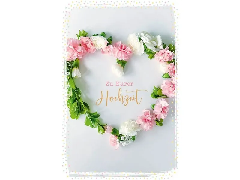 ABC Glückwunschkarte Hochzeit 12.5 x 17.6 cm