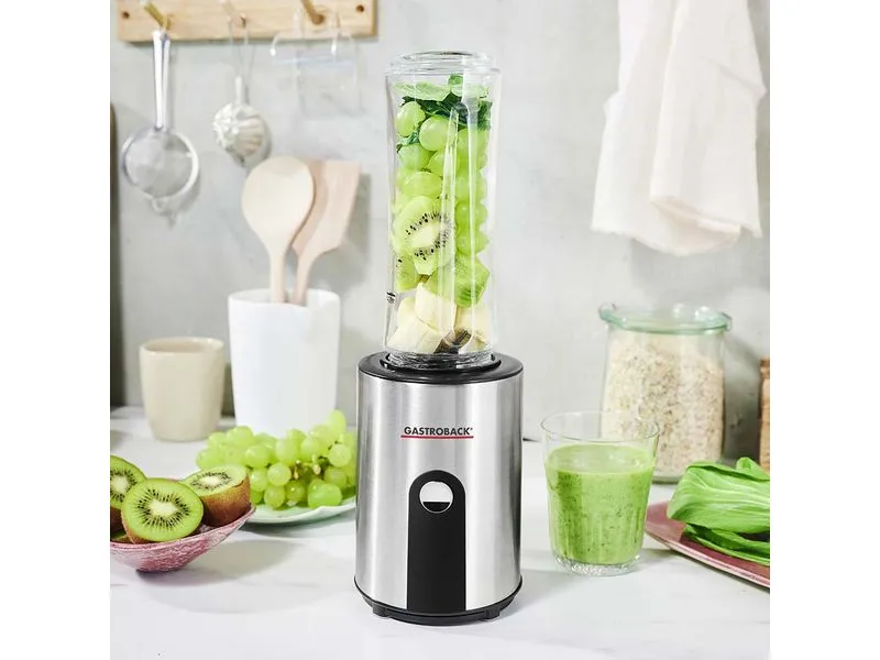 Gastroback Smoothie Maker Mix & Go Schwarz/Silber