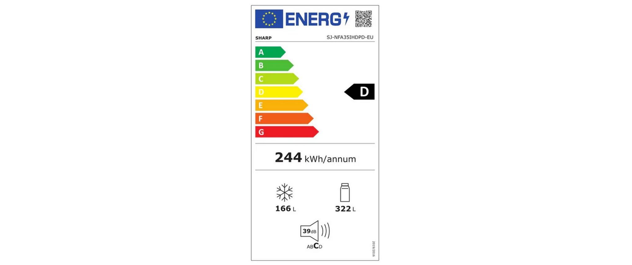 Sharp Foodcenter SJ-NFA35IHDPD Edelstahl