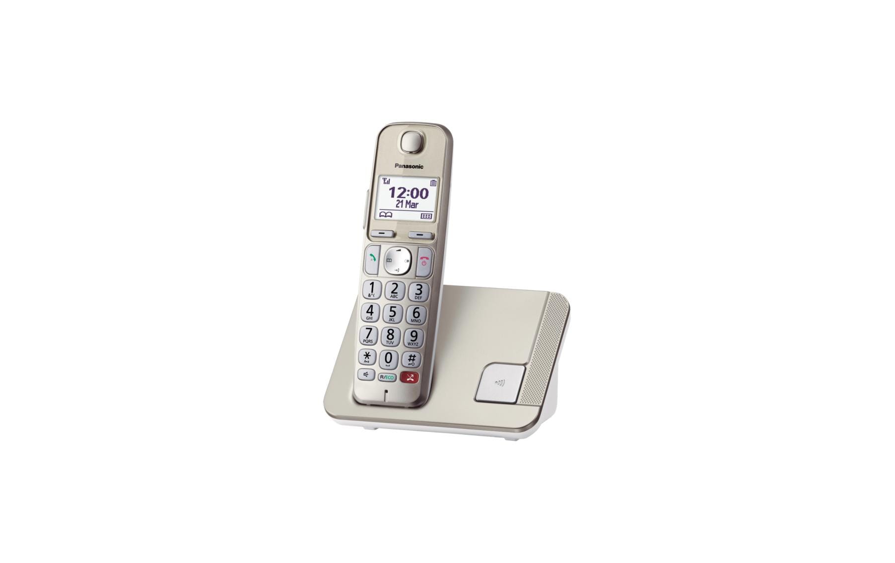 Panasonic Schnurlostelefon KX-TGE250SLN Champagner Panasonic Schnurlostelefon KX-TGE250SLN Champagner