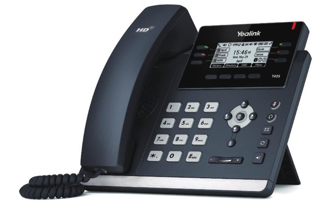 Yealink Tischtelefon SIP-T42U Grau