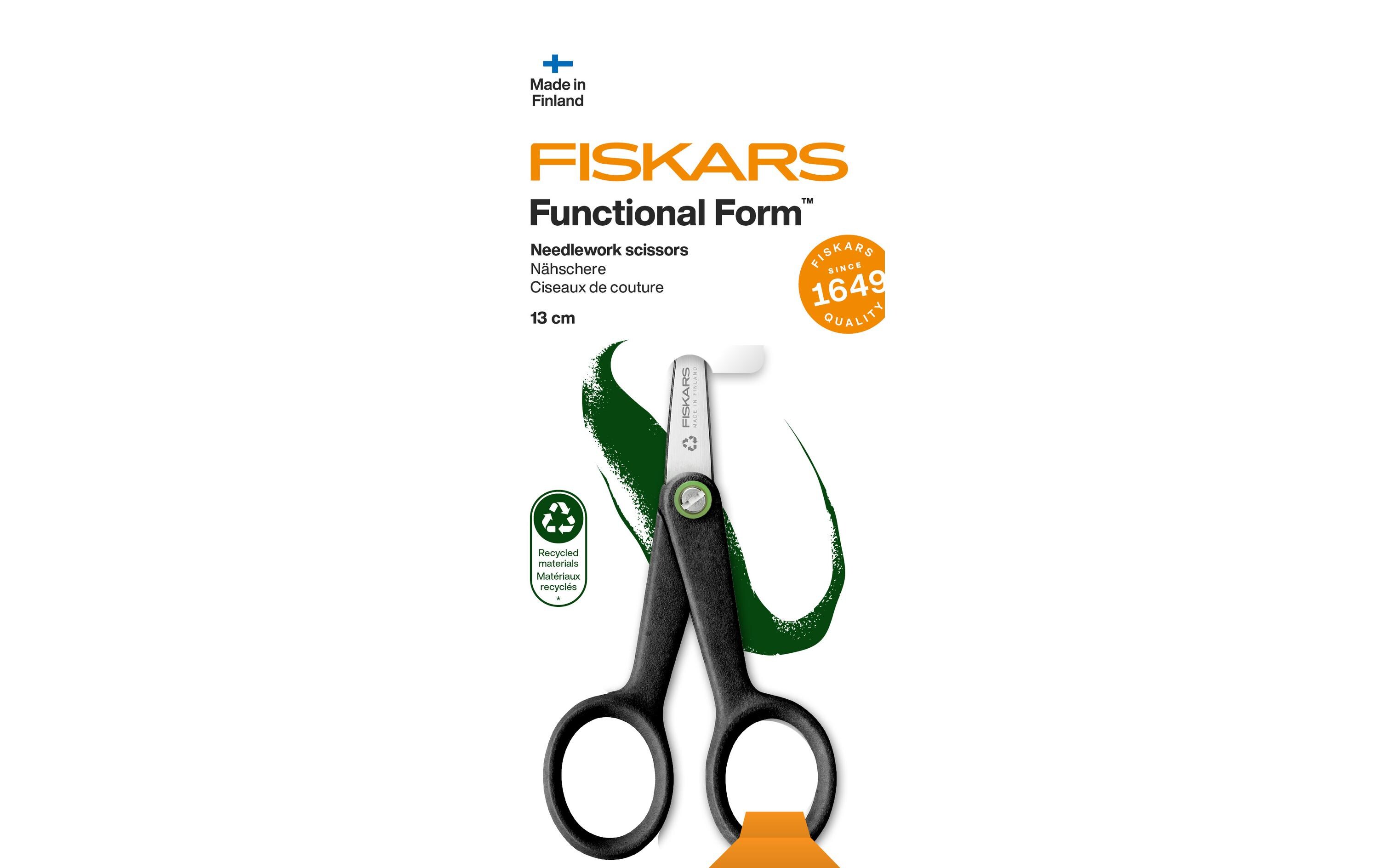Fiskars Schere FF 13 cm, rostfreier Stahl, Universal