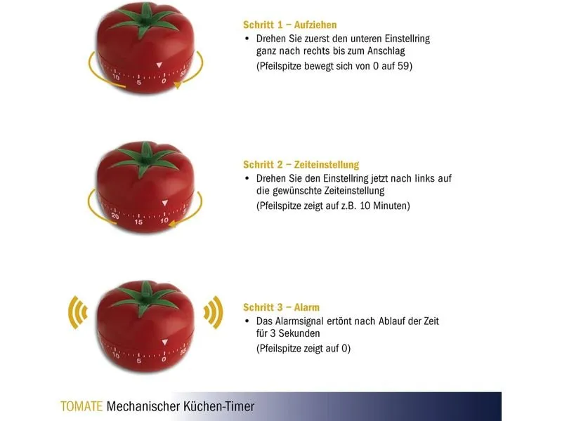 TFA Dostmann Küchentimer Tomate Rot