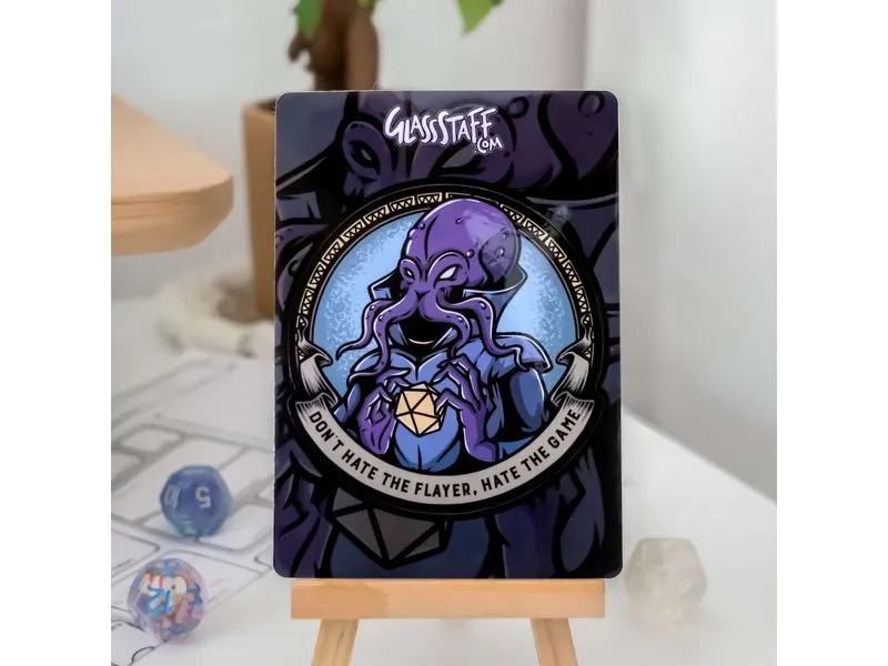 Glass Staff Don't Hate the Flayer Sticker Blau Glass Staff Don't Hate the Flayer Sticker Blau