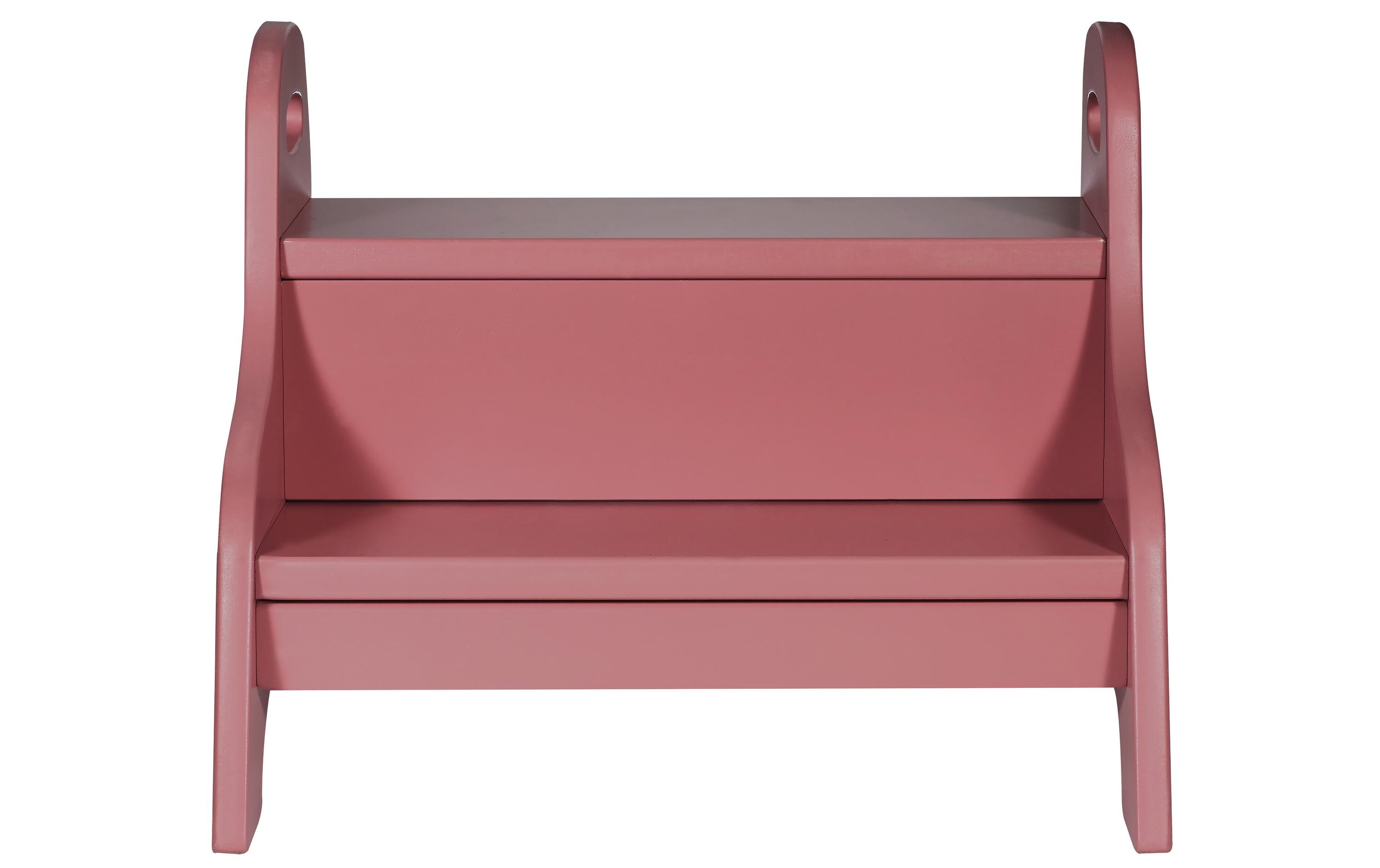 Kindsgut Schemel Holztritt Altrosa