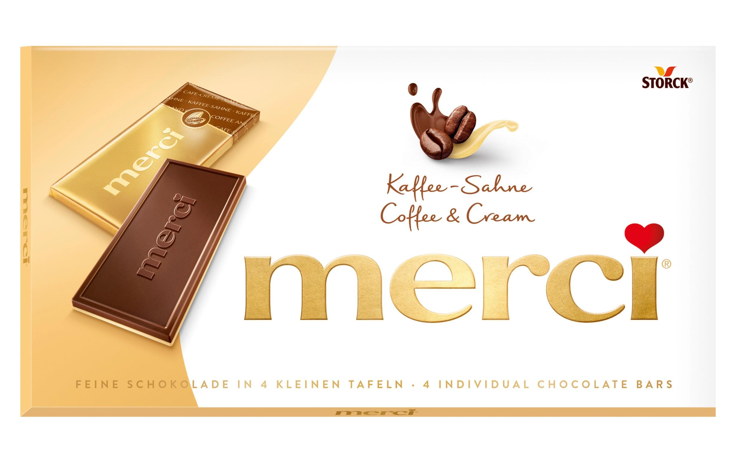Storck Tafelschokolade Merci Kaffee-Sahne 100 g