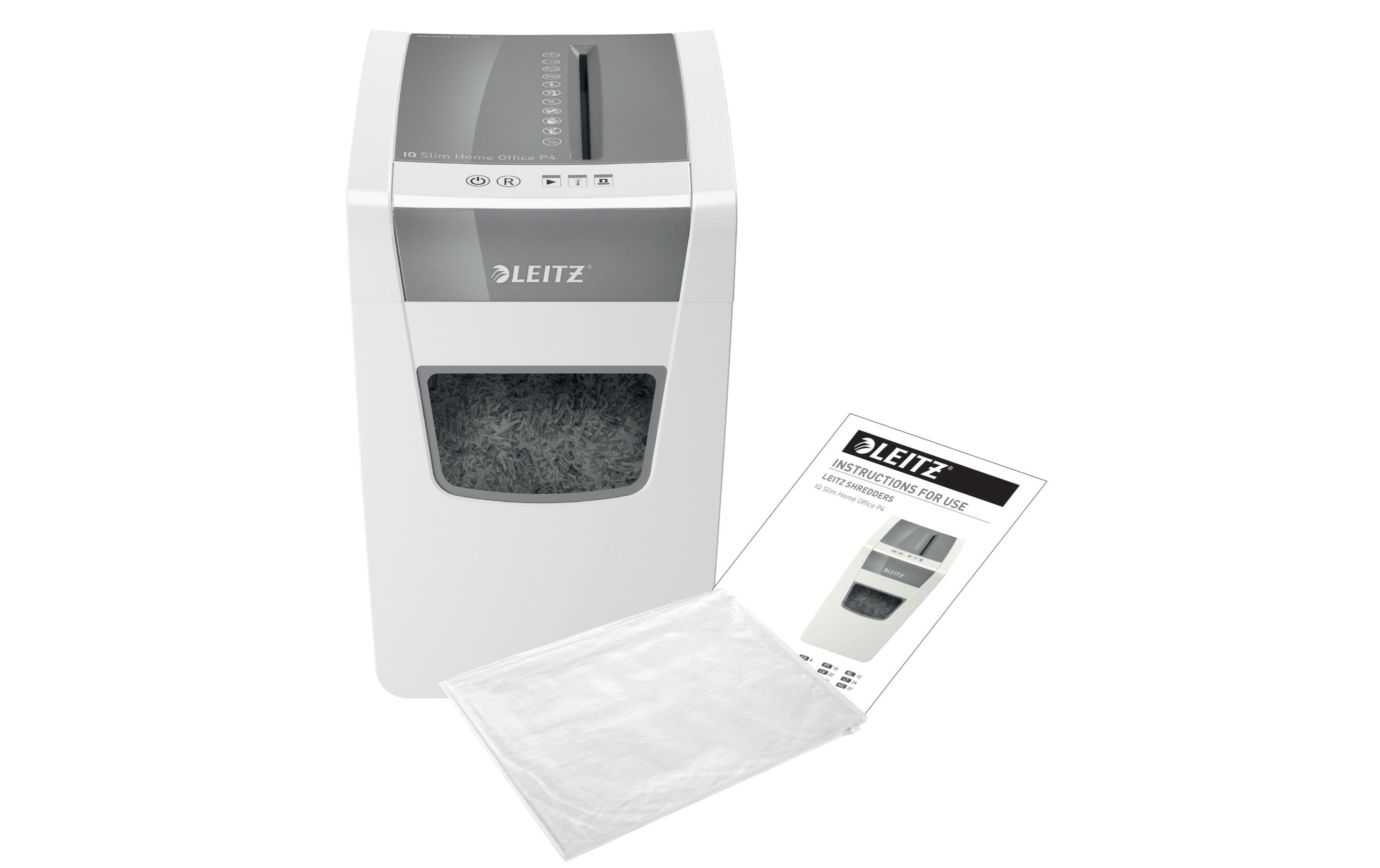Leitz Bürogeräte Aktenvernichter IQ Home Office Slim P-4, bis zu 10 Blatt Leitz Bürogeräte Aktenvernichter IQ Home Office Slim P-4, bis zu 10 Blatt