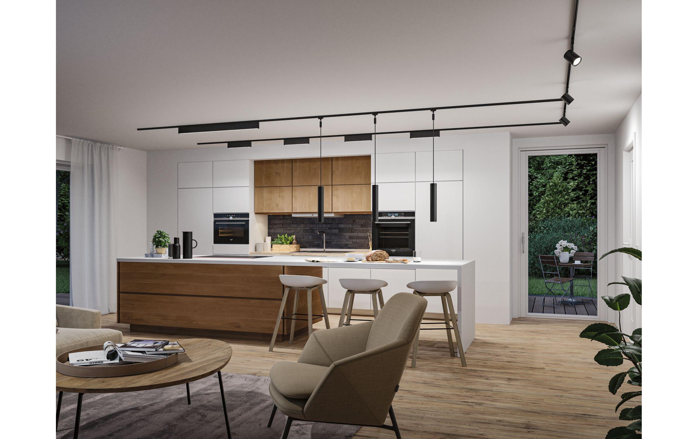 Paulmann URail LED Lightbar Ceris 9.5W, 4000K, schwarz matt