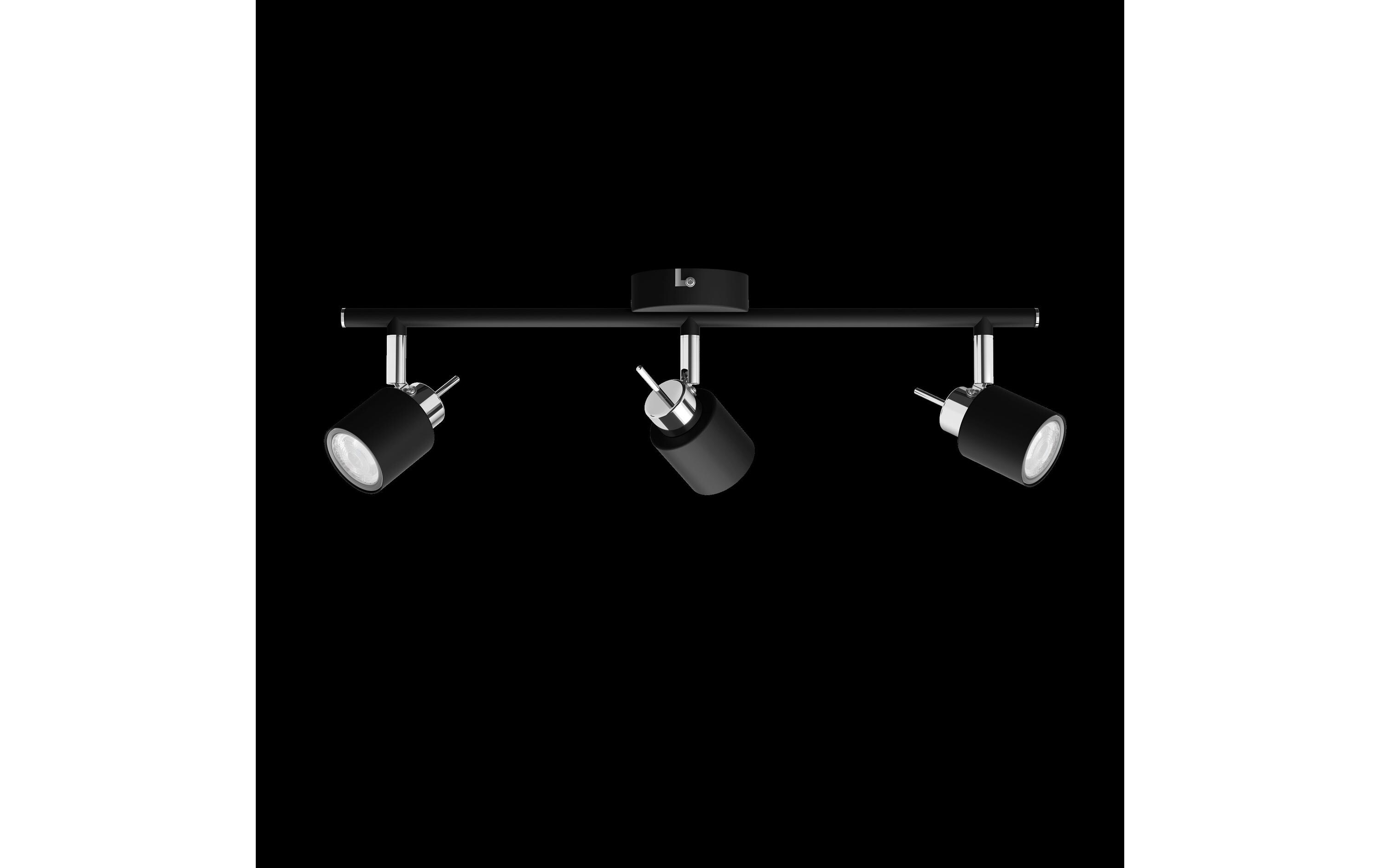 Philips Aufbauspot Meranti 3 x 35W GU10 Schwarz, ohne Leuchtmittel