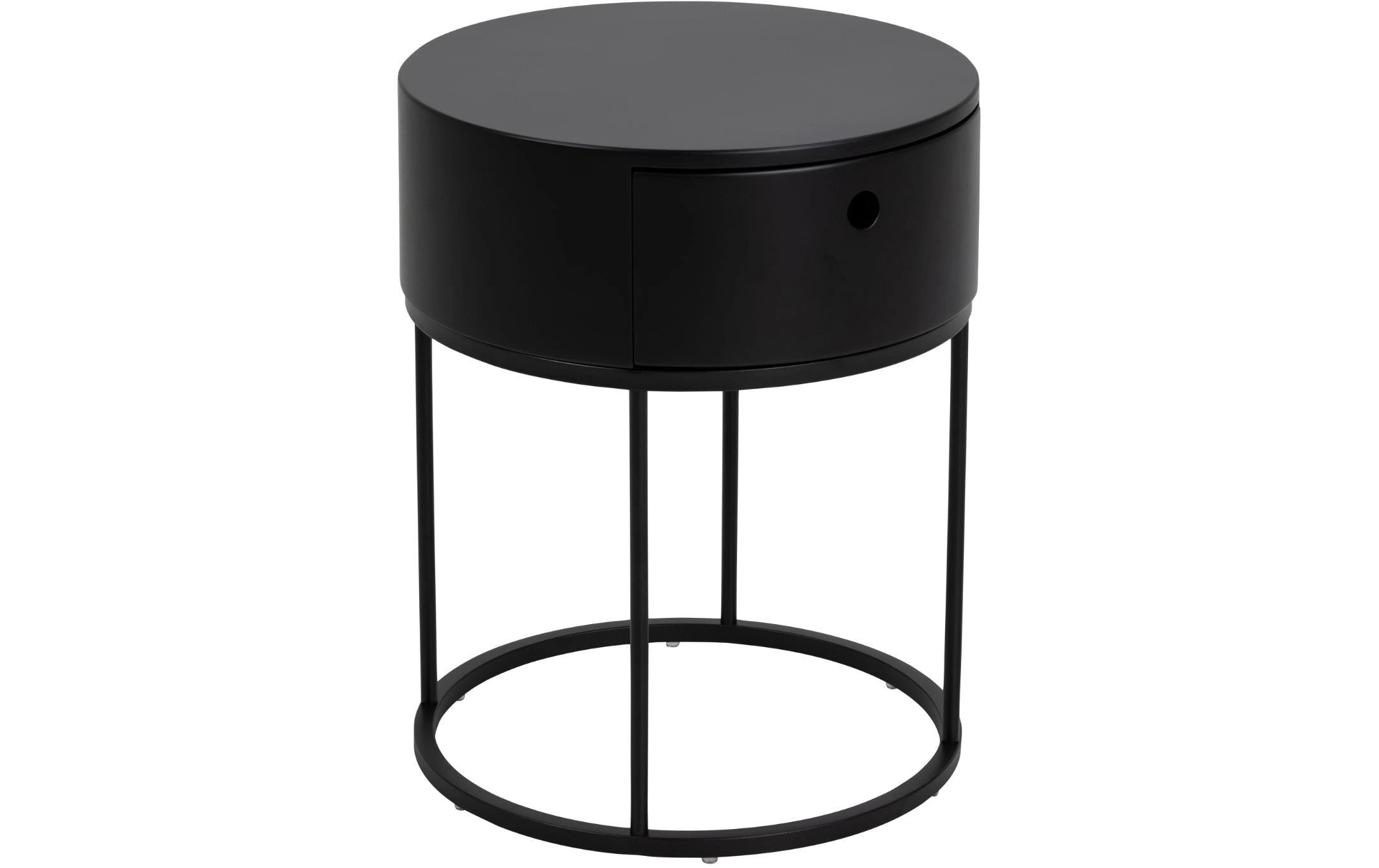 AC Design Nachttisch Polo Ø 40 x 51 cm, Schwarz AC Design Nachttisch Polo Ø 40 x 51 cm, Schwarz