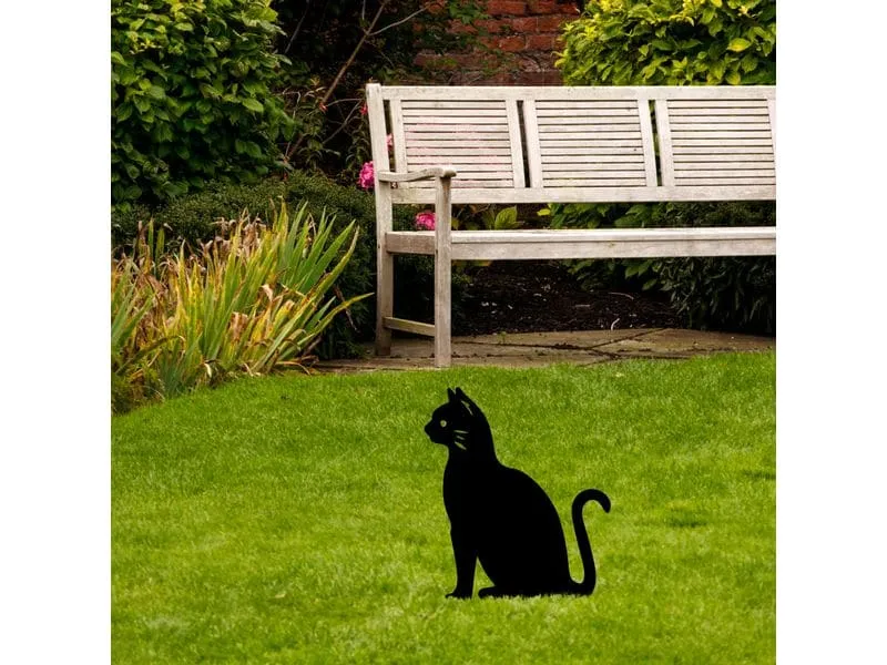 Wallxpert Gartenstecker Katze 38 x 20 cm Wallxpert Gartenstecker Katze 38 x 20 cm