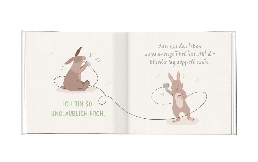 Grafik Werkstatt Minibuch Bin immer für dich da!