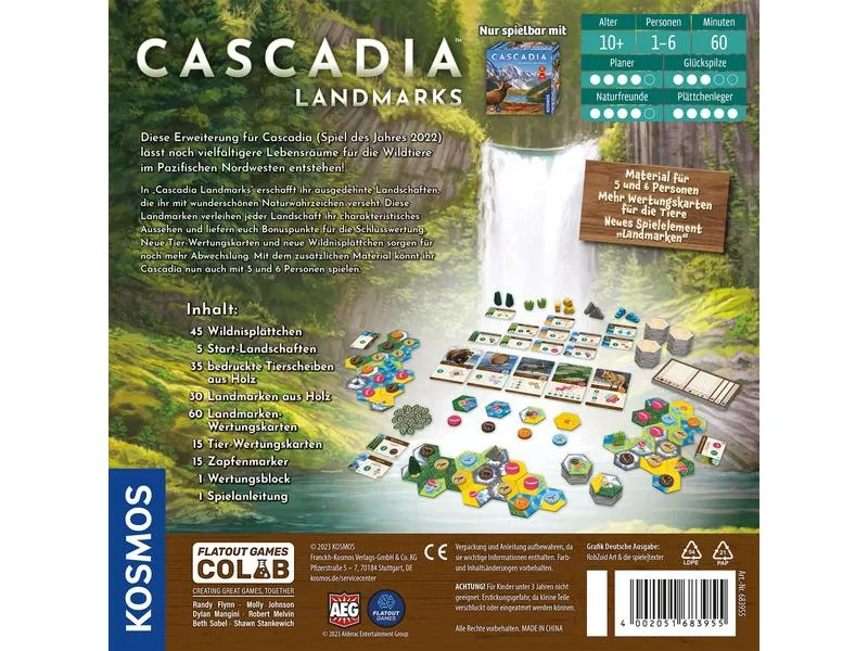 Kosmos Familienspiel Cascadia: Landmarks -DE- Kosmos Familienspiel Cascadia: Landmarks -DE-