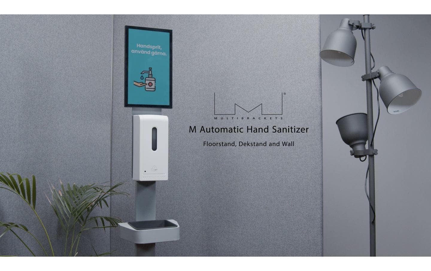 Multibrackets Desinfektionsmittelständer Hygienebox Stand weiss / 9646