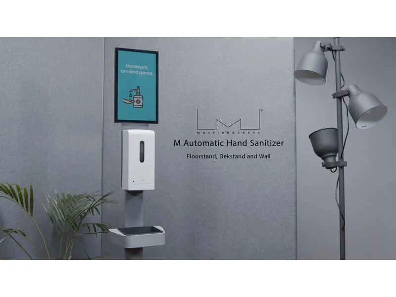 Multibrackets Desinfektionsmittelständer Hygienebox Stand weiss / 9646 Multibrackets Desinfektionsmittelständer Hygienebox Stand weiss / 9646