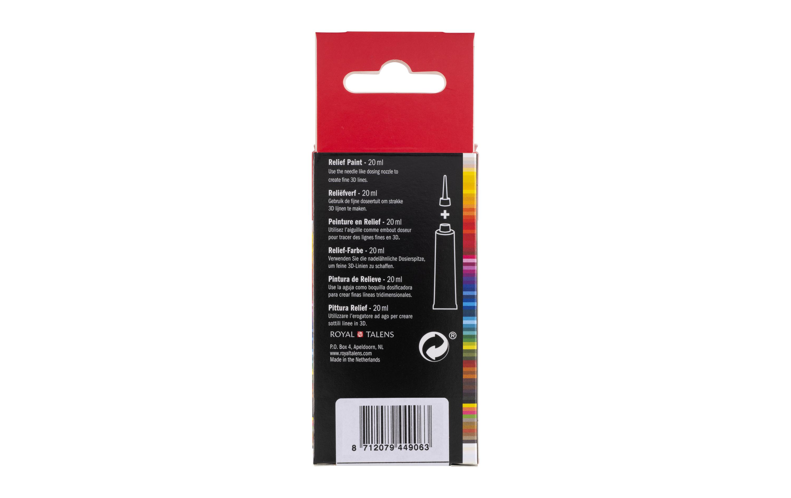 Amsterdam Acrylfarbe Reliefpaint 502 Tiefblau deckend, 20 ml