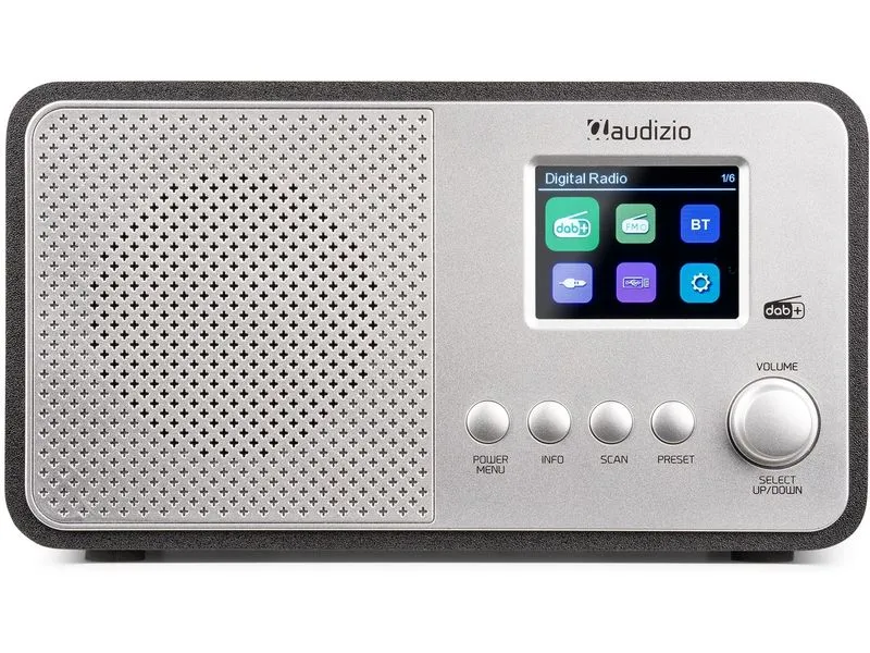 Audizio DAB+ Radio Avio Silber