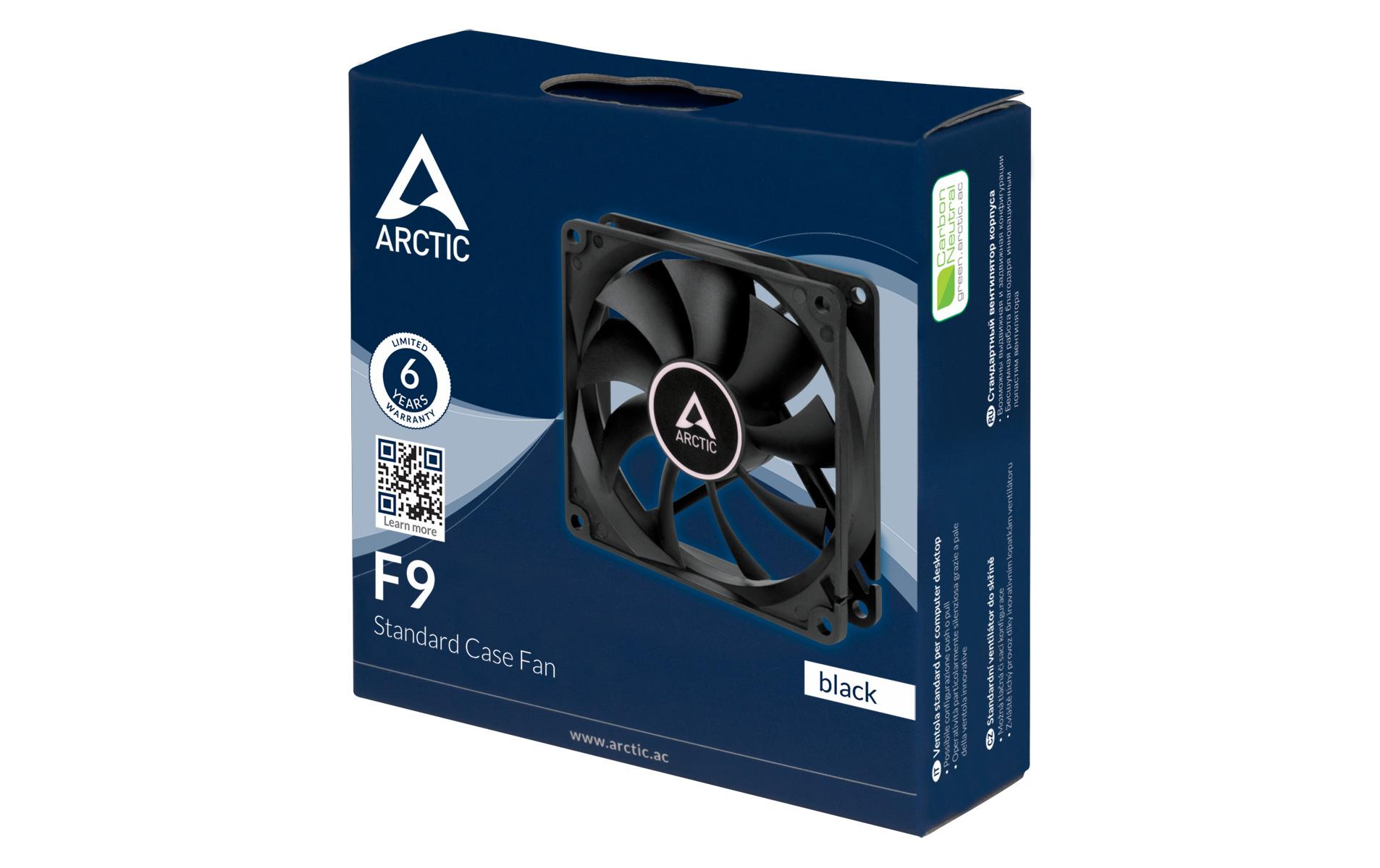 Arctic Cooling PC-Lüfter F9 Black