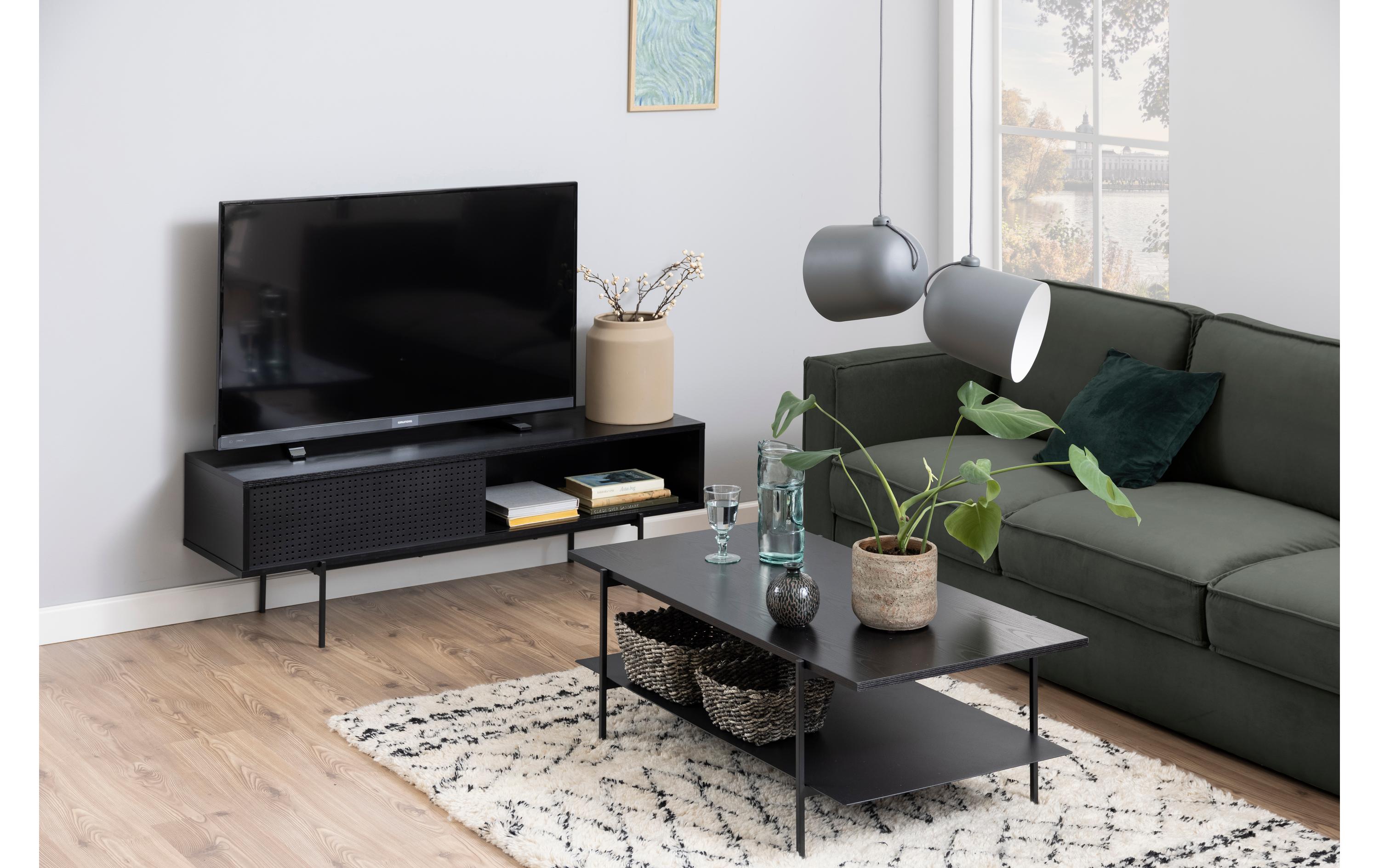 AC Design TV-Möbel Angus 140 x 40 x 44.5 cm, Schwarz