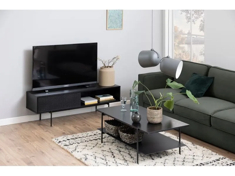 AC Design TV-Möbel Angus 140 x 40 x 44.5 cm, Schwarz AC Design TV-Möbel Angus 140 x 40 x 44.5 cm, Schwarz