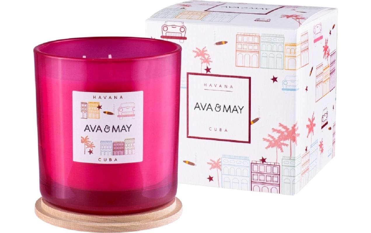 AVA & MAY Duftkerze Havanna Gross, 500 g