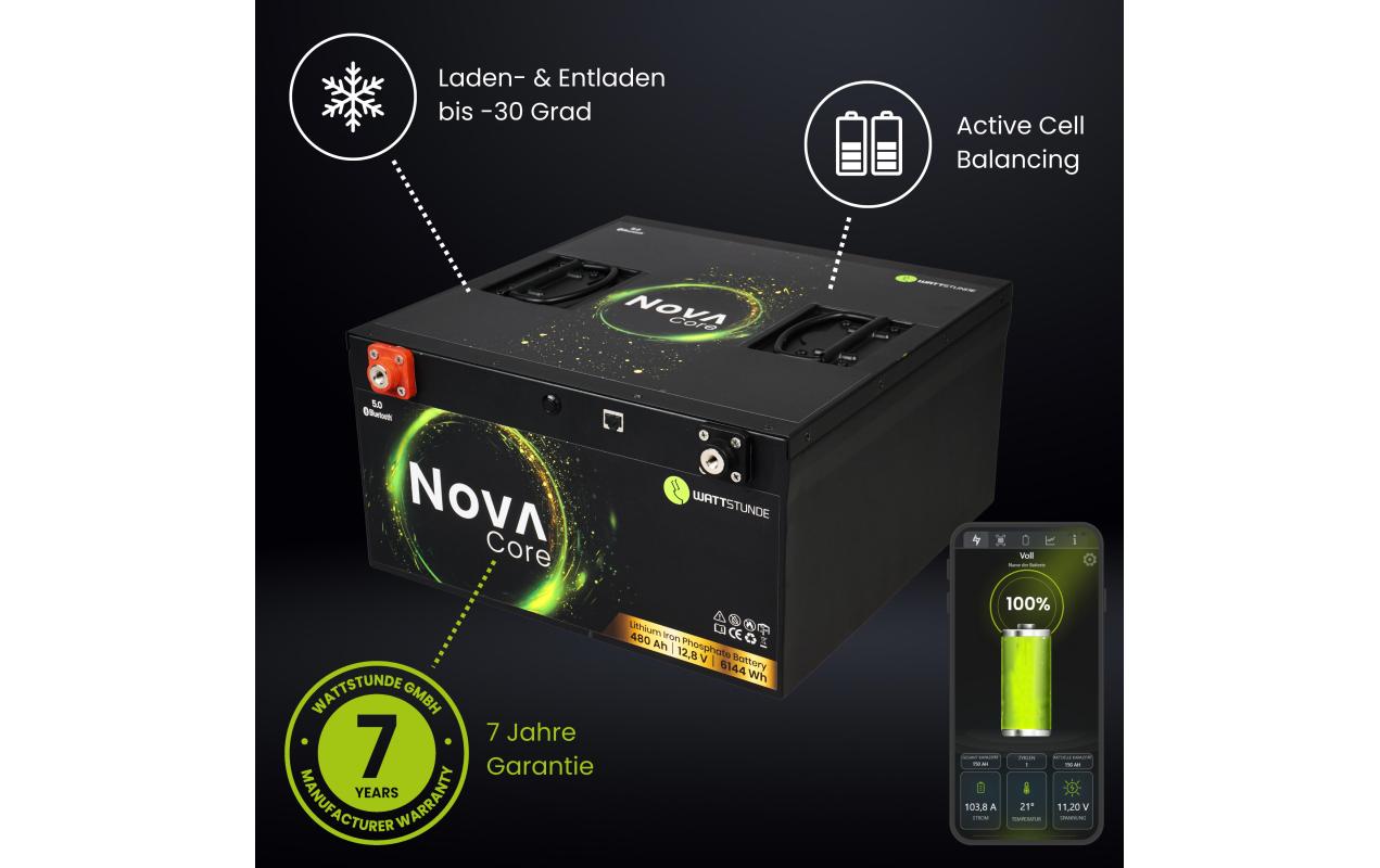 WATTSTUNDE Batterie NOVA Core 480 Ah LiFePO4