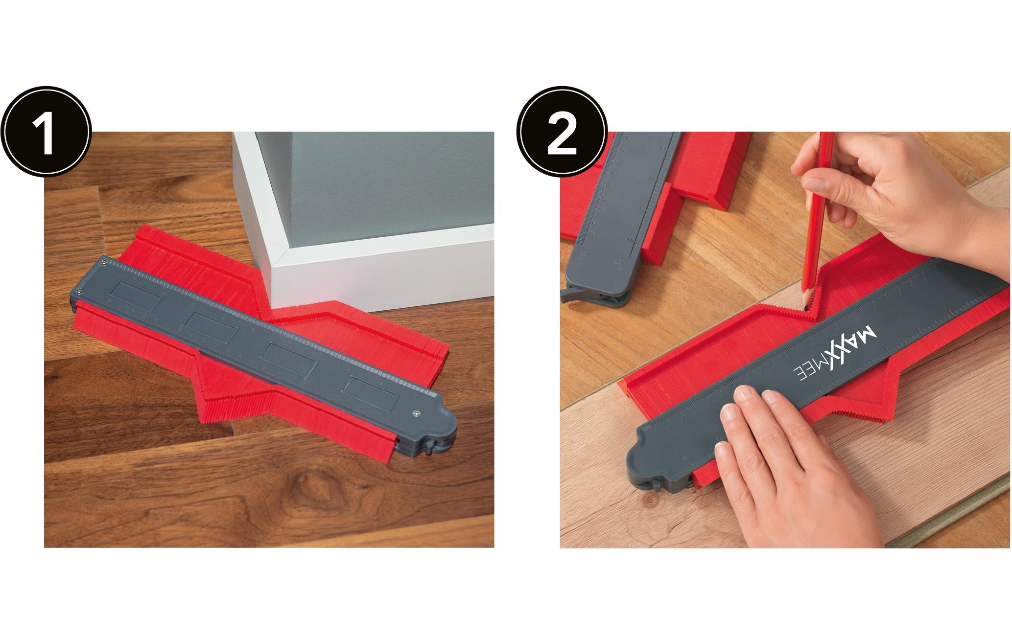 MAXXmee Konturenlehre Set 2-tlg. grau/rot