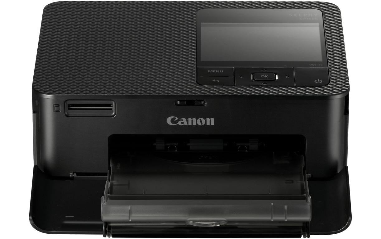 Canon Fotodrucker Selphy CP1500 Schwarz inkl. Papier und Tinte