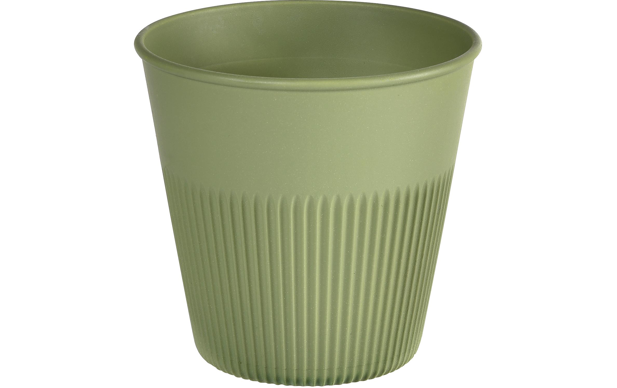 Duni Trinkbecher Hot Stripes 240 ml, 10 Stück, Grün