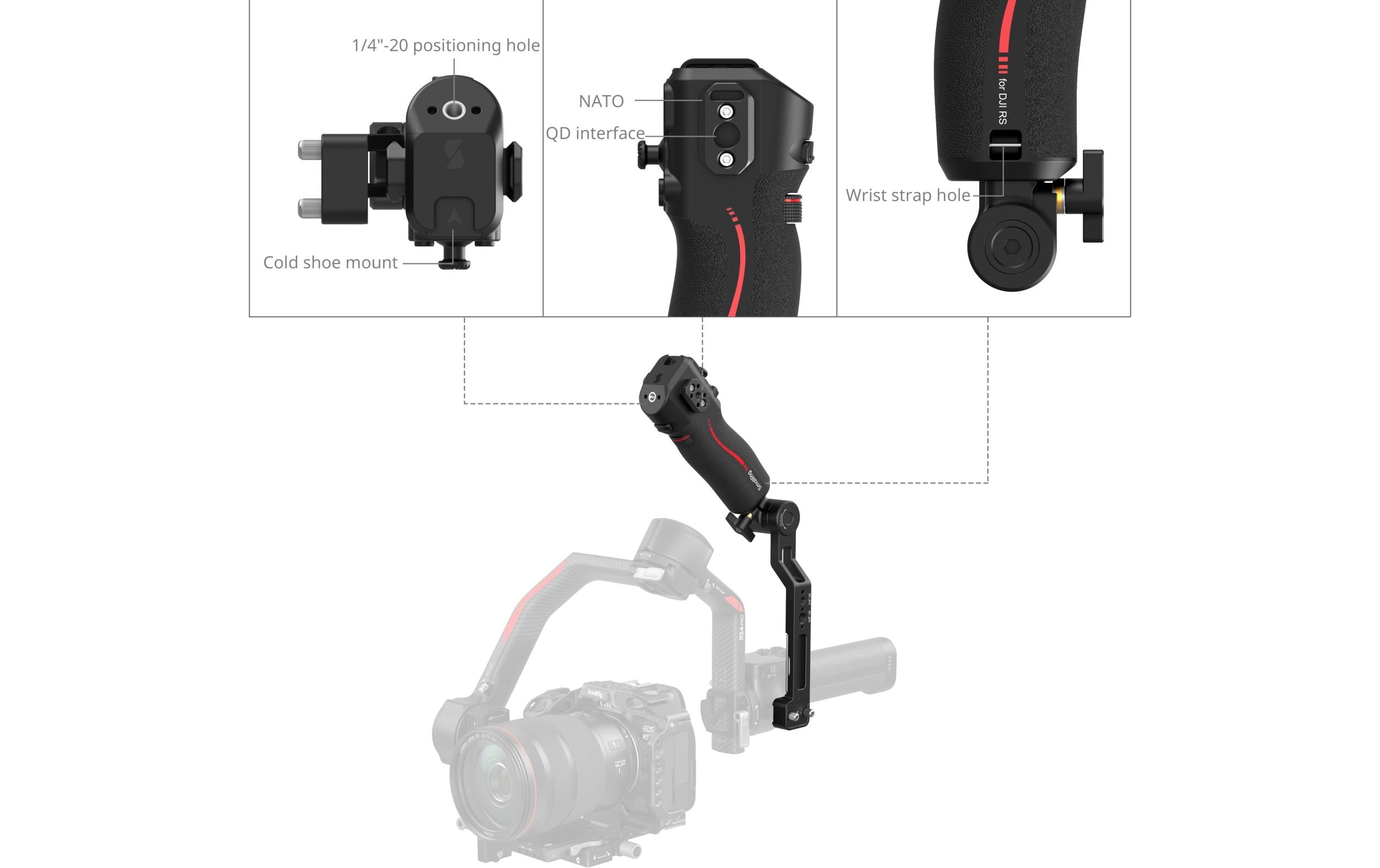 Smallrig Griff Focus Control Sling Handle DJI RS