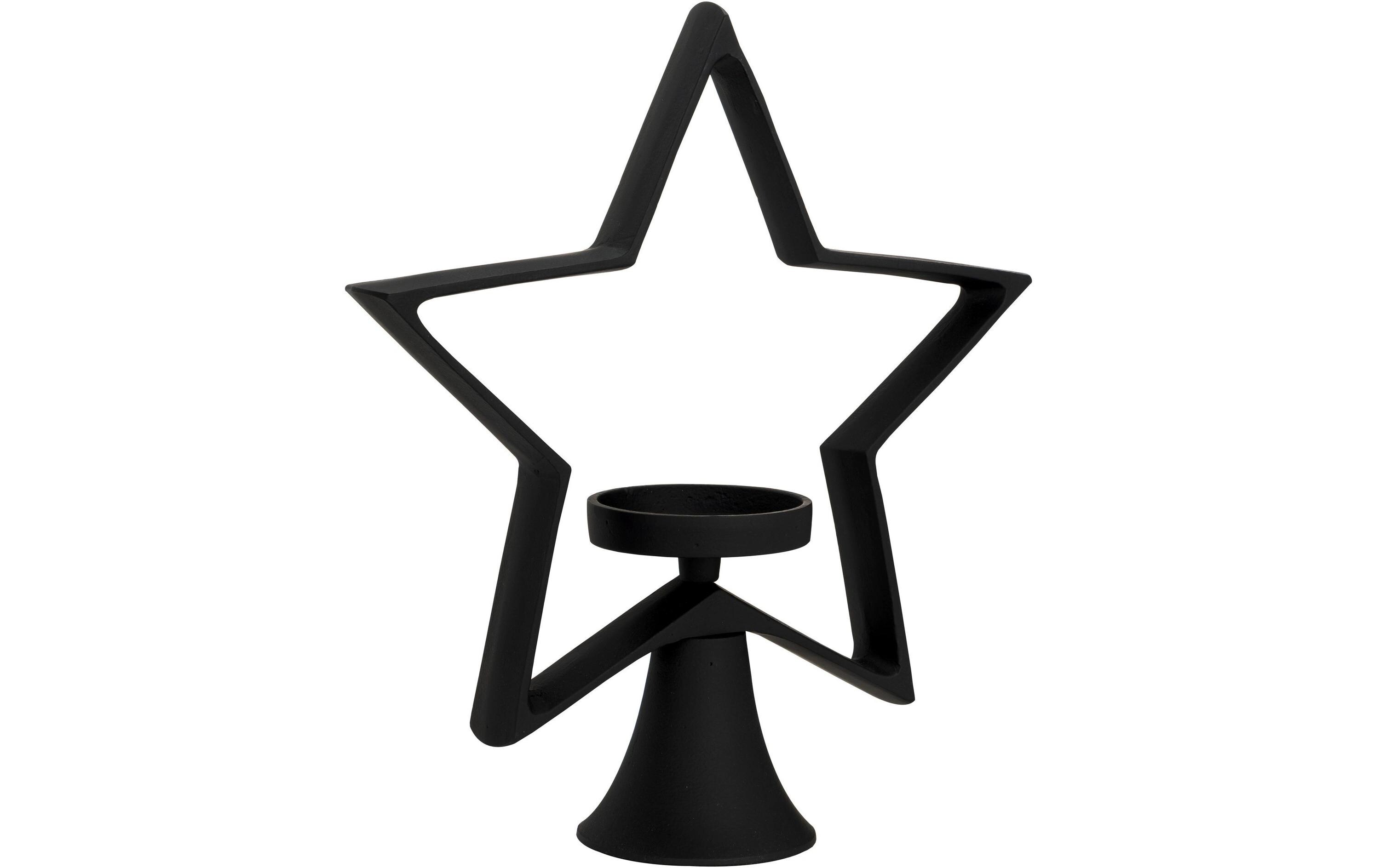 EGLO Weihnachtswindlicht Stern Mukayle 34 cm, Schwarz