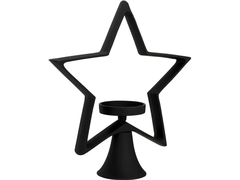 EGLO Weihnachtswindlicht Stern Mukayle 34 cm, Schwarz